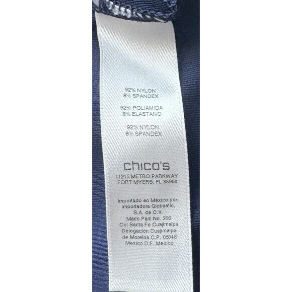 Easywear by Chico’s Navy Blue Ribbed Layering Tank Size 3 (XL) - Picture 4 of 4